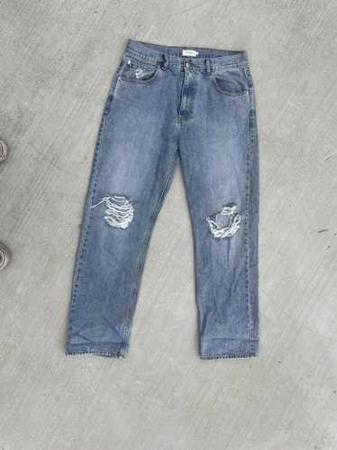 Second/Layer Second/Layer Distressed Denim Jeans, 