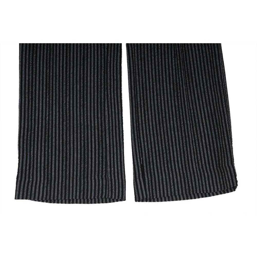 Akris Striped Pants Grey Wool Viscose Trousers - image 2