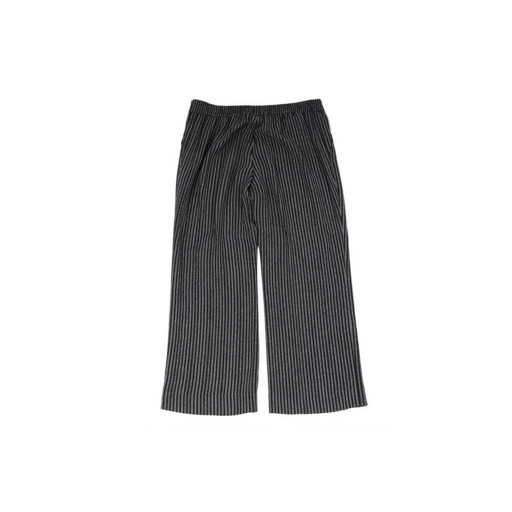Akris Striped Pants Grey Wool Viscose Trousers - image 5