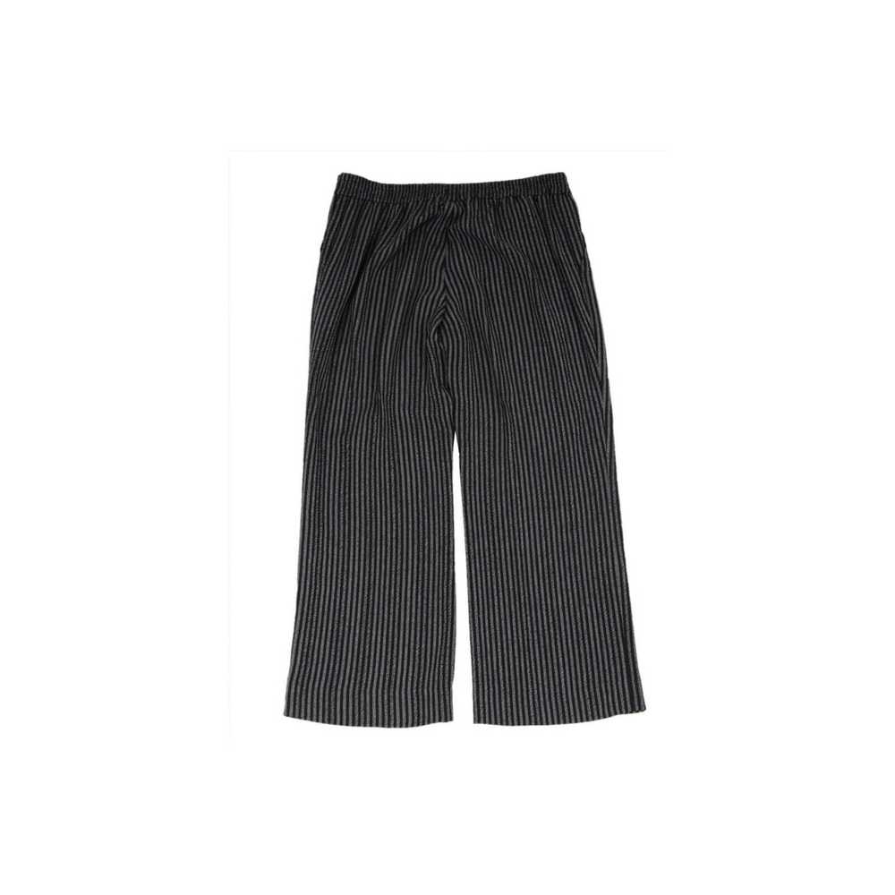 Akris Striped Pants Grey Wool Viscose Trousers - image 6
