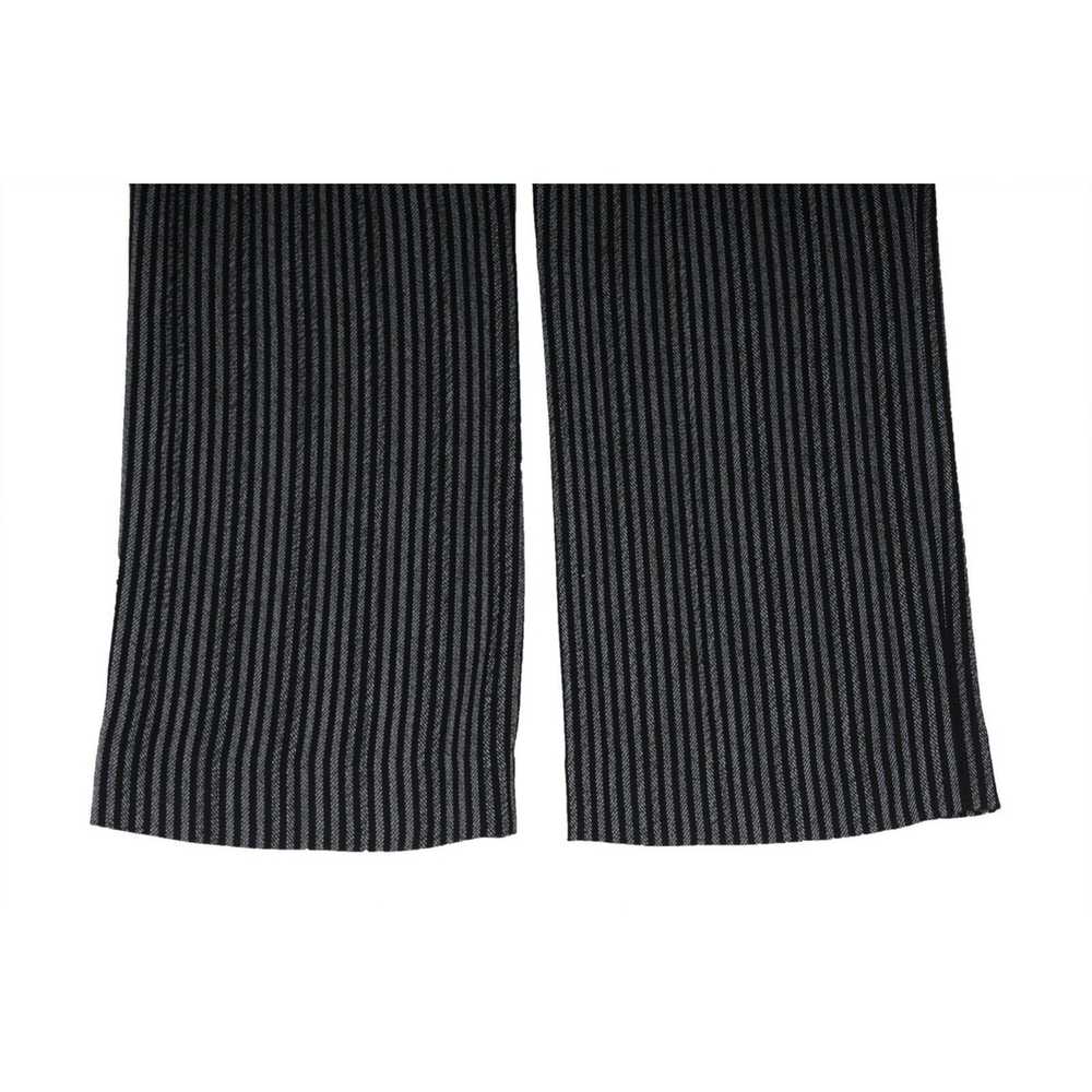 Akris Striped Pants Grey Wool Viscose Trousers - image 7