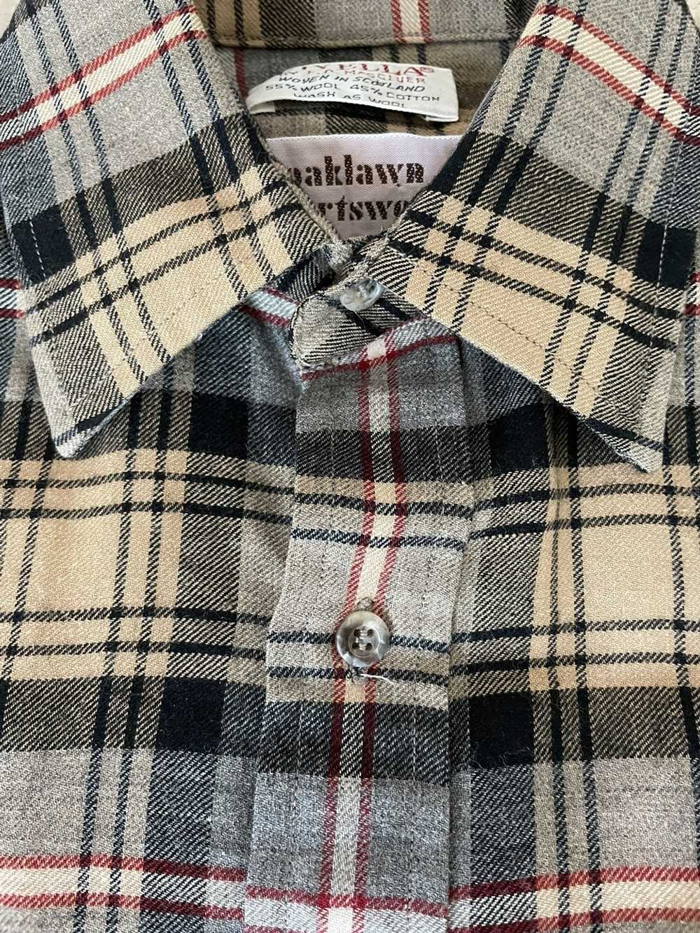 Viyella Wool Blend Check Print Shirt - image 3