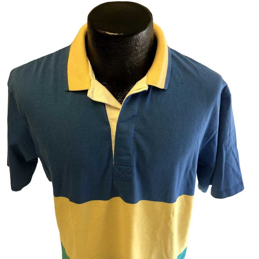 Vintage GANT USA Sailling Rugger Polos Rugby Shirt Multicolour