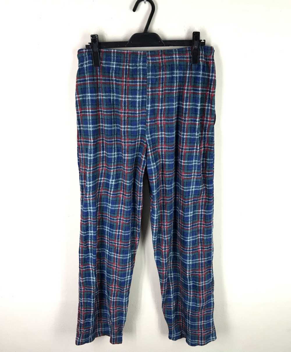 Tommy Hilfiger Plaid Pajama Button Fleece Lounge … - image 2