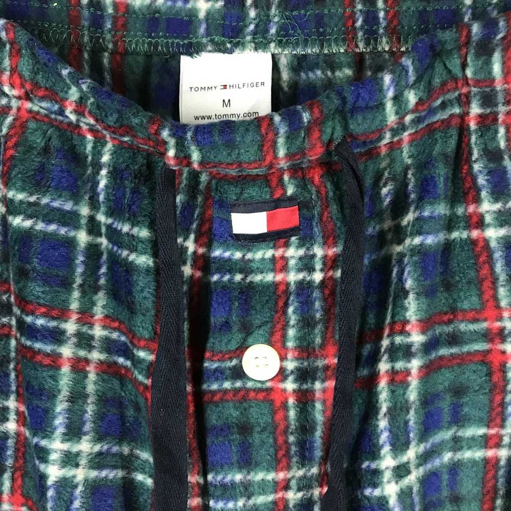 Tommy Hilfiger Plaid Pajama Button Fleece Lounge … - image 4