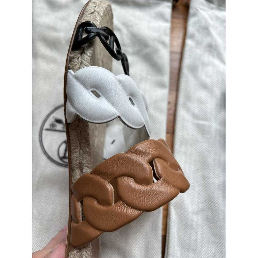 Hermès Leather sandal - image 9