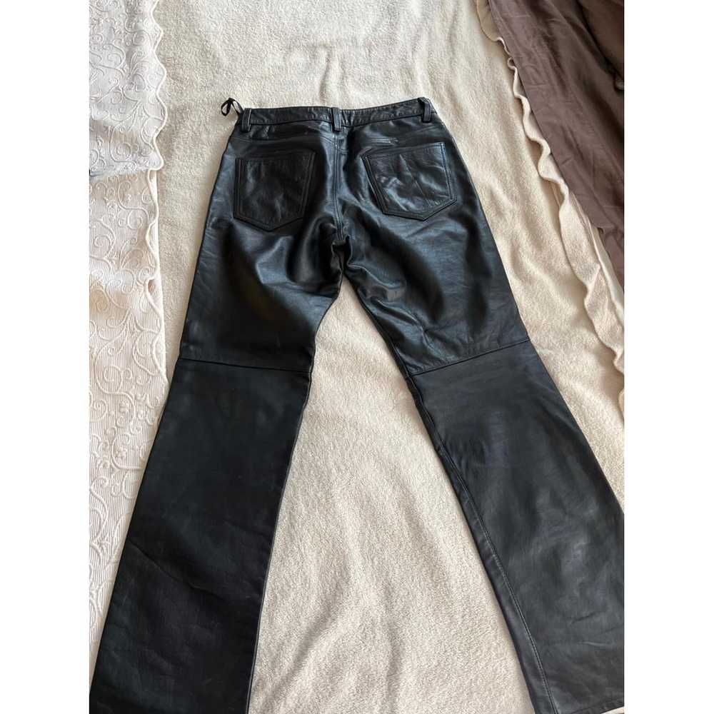 Dkny Leather straight pants - image 4