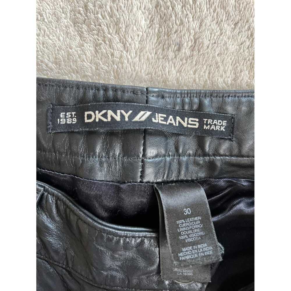 Dkny Leather straight pants - image 9