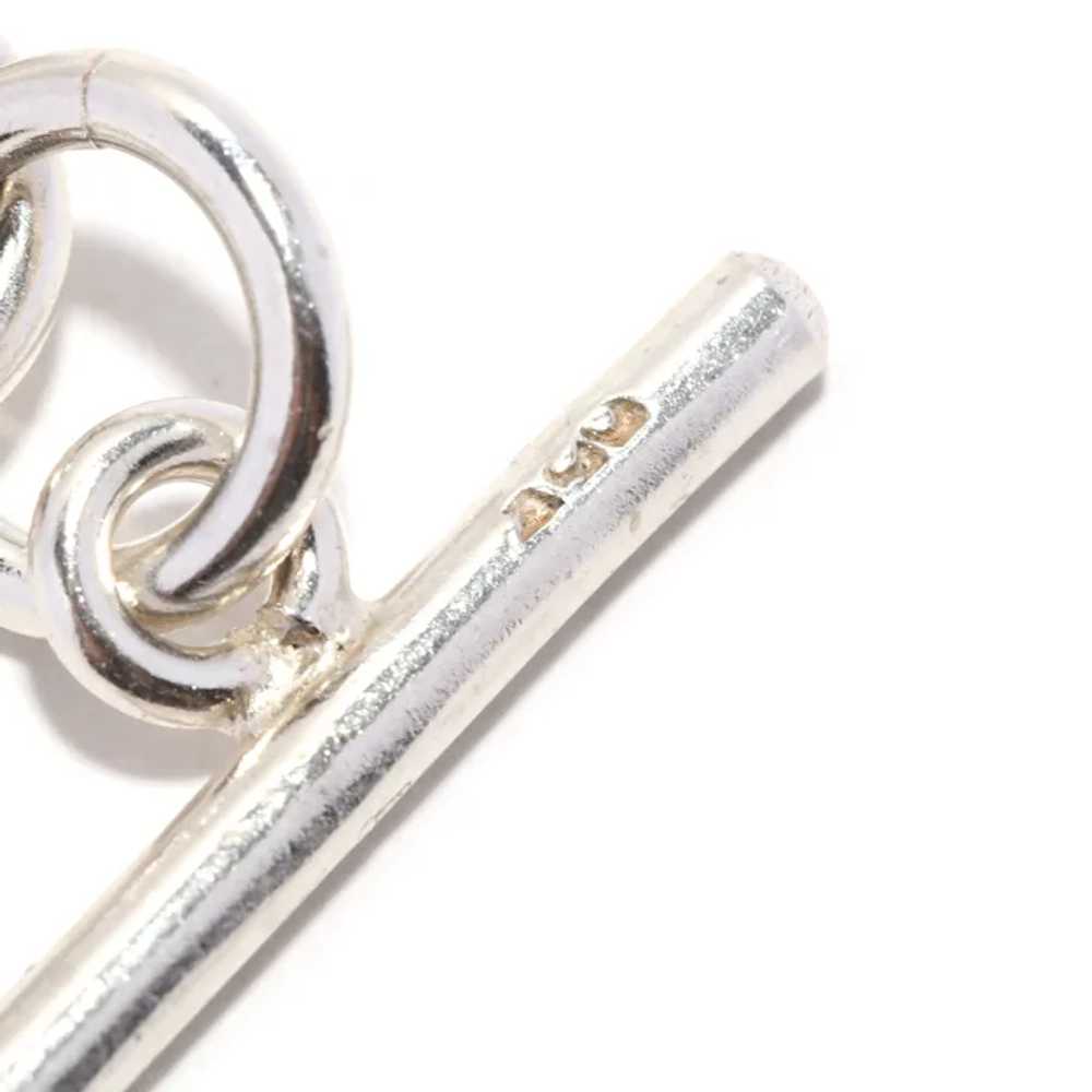 Circle Link Bracelet, Sterling Silver, Length 8 I… - image 4