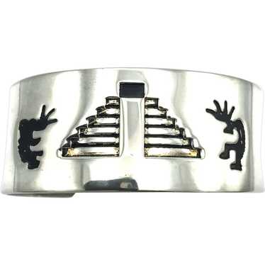 Taxco, Mexico Sterling Silver Bangle Bracelet - image 1