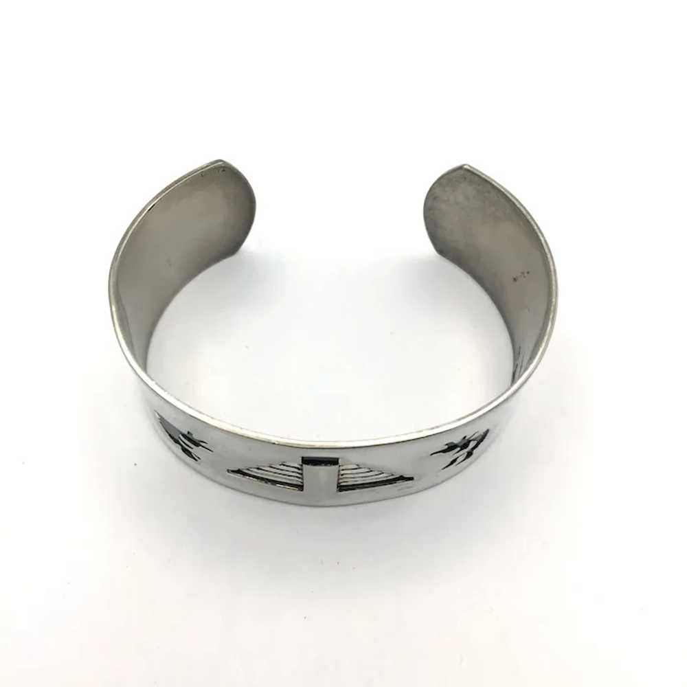 Taxco, Mexico Sterling Silver Bangle Bracelet - image 2
