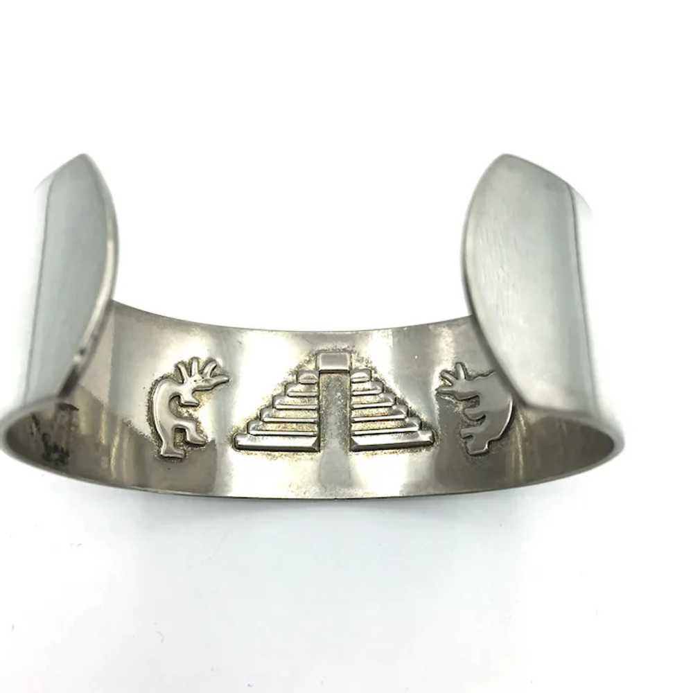 Taxco, Mexico Sterling Silver Bangle Bracelet - image 3