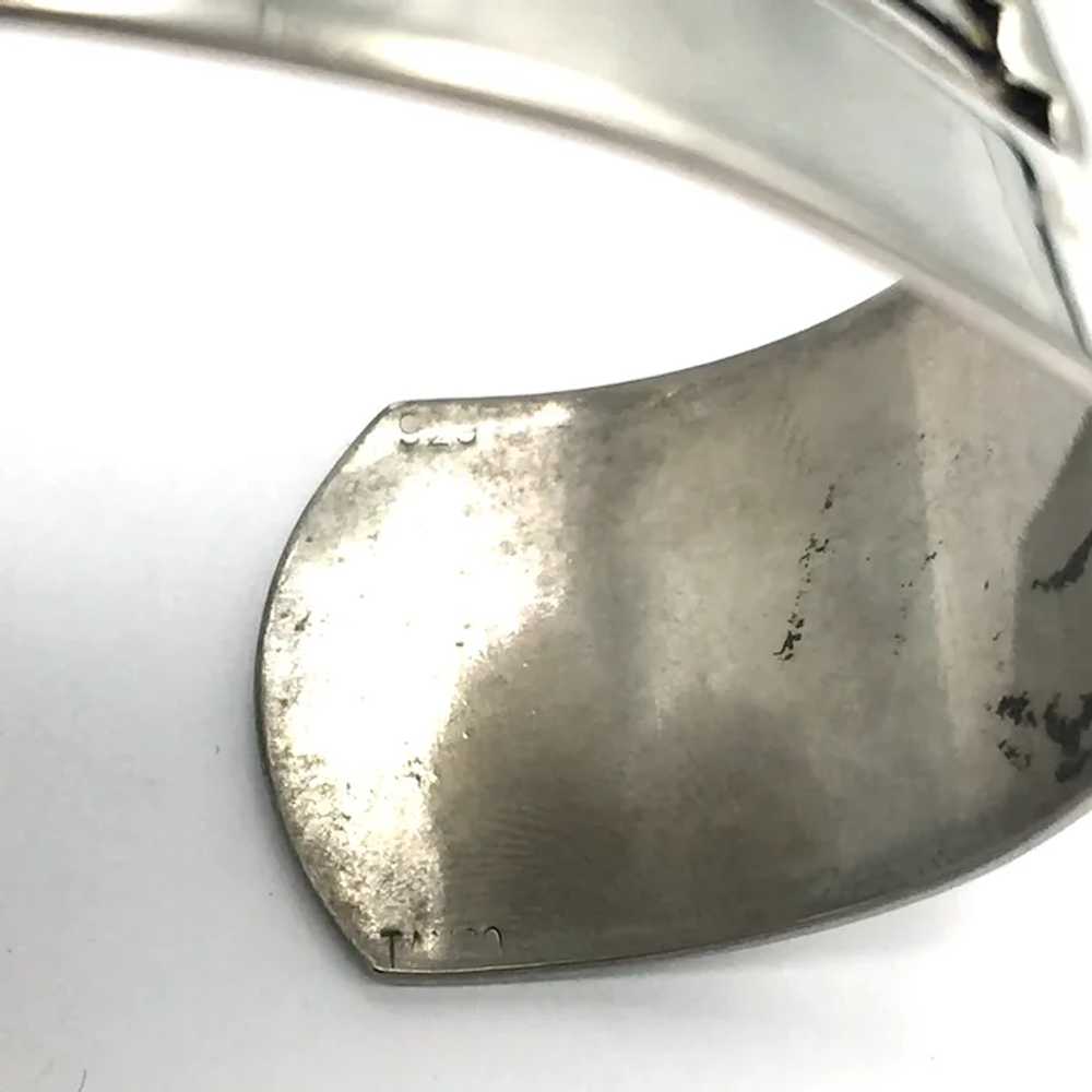 Taxco, Mexico Sterling Silver Bangle Bracelet - image 4