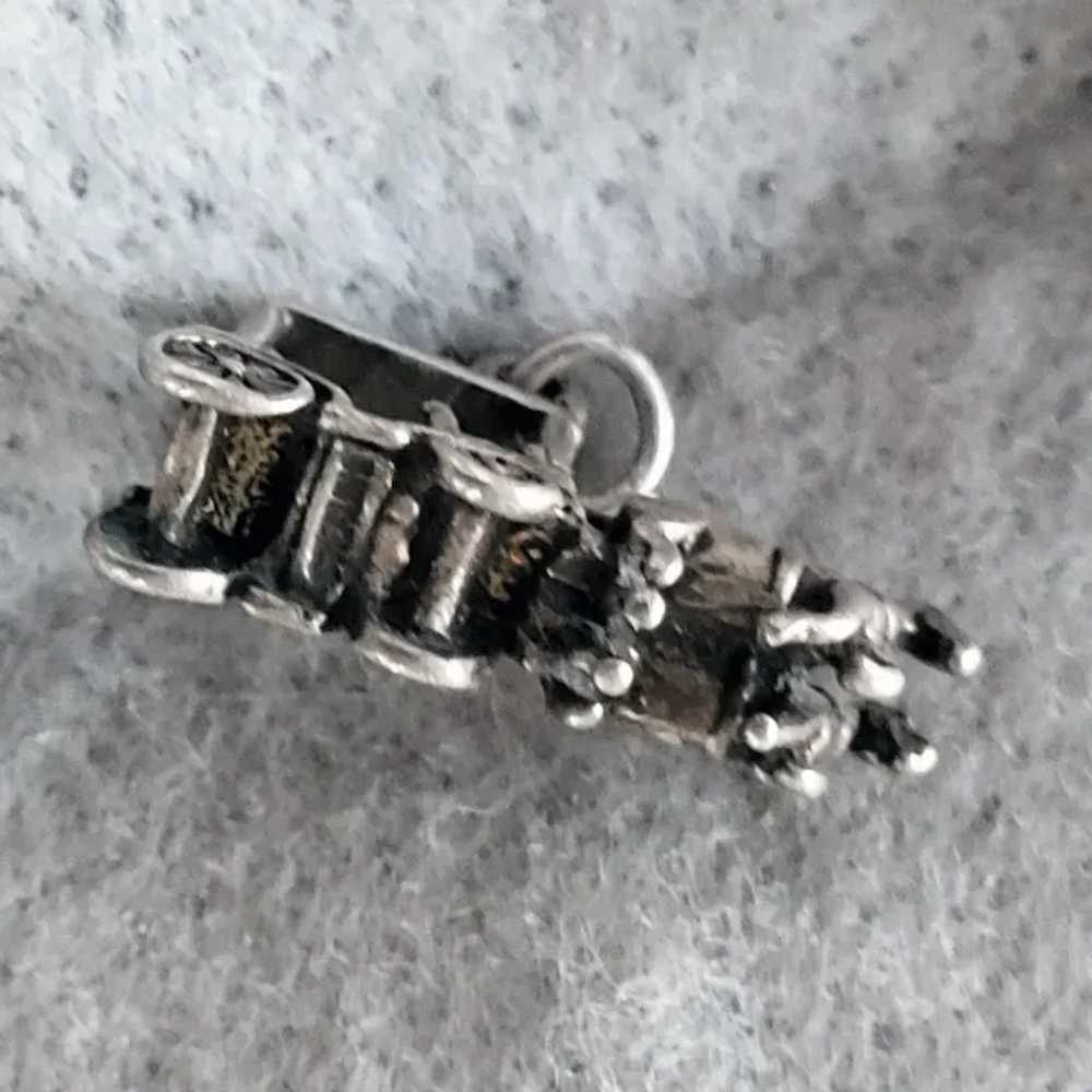 Sterling Silver Amish Country Charm Horses Buggy … - image 3