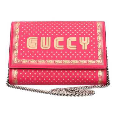 Gucci Gucci GUCCY Sega shoulder bag leather pink … - image 1