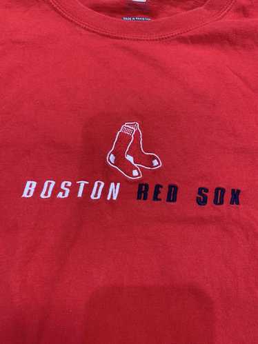 Majestic Shirt Men's Large Boston Red Sox Nation Red Crew Neck Short Sleeve