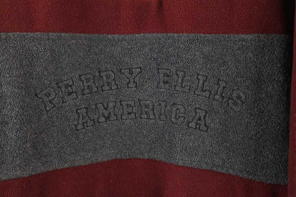 Vintage Vintage 90s Perry Ellis Half Zip Fleece P… - image 4