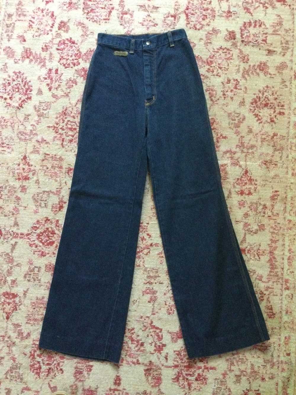 1970s Wrangler Wide Leg Jeans - image 2