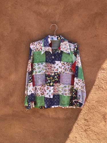 Patchwork Lightweight 70's Blouse