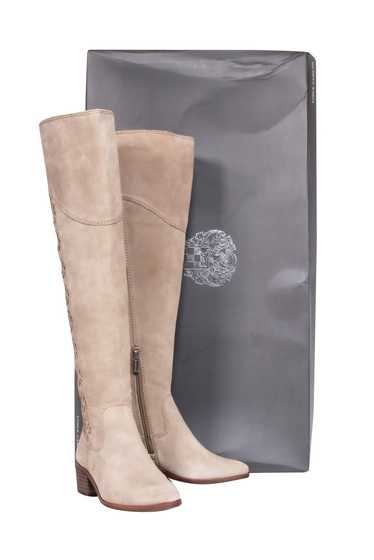 Vince Camuto - Taupe Suede Tall Boot Sz 4.5