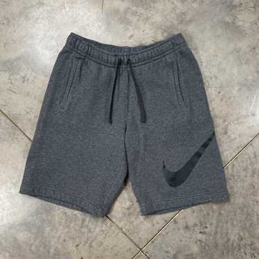 Nike Nike Sweat Shorts Big Swoosh Logo Cotton Dar… - image 1
