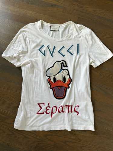 Gucci Women Disney x Gucci Donald Duck Striped T-Shirt Cotton