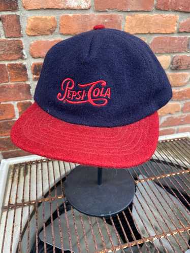 Vintage Pepsi Cola Wool Snapback Hat - image 1
