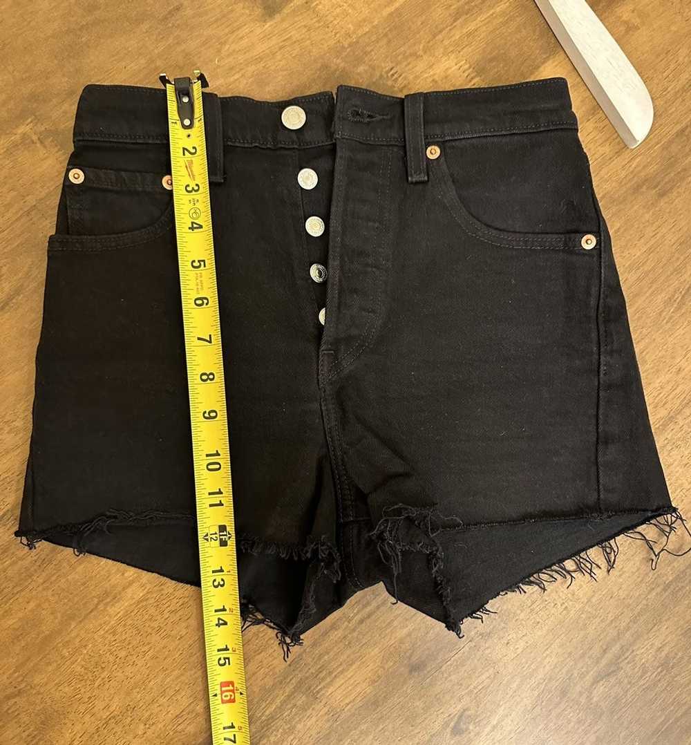 Levi's Levi’s rib cage jean shorts •BLACK• size 2… - image 7
