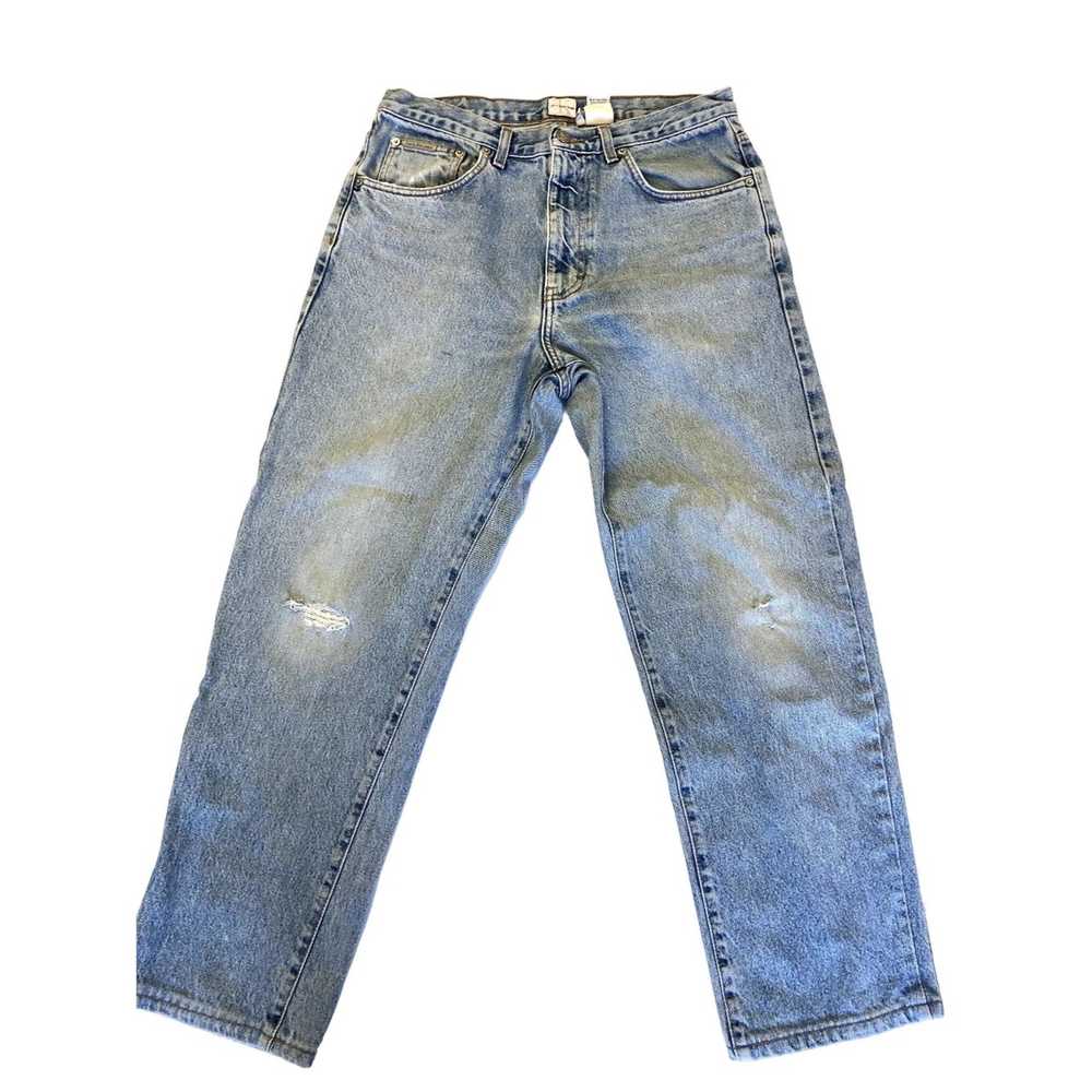 Calvin Klein 80's CK Calvin Klein DISTRESSED Deni… - image 1