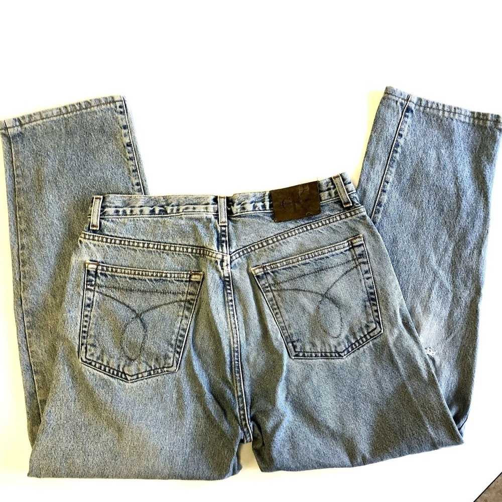 Calvin Klein 80's CK Calvin Klein DISTRESSED Deni… - image 3