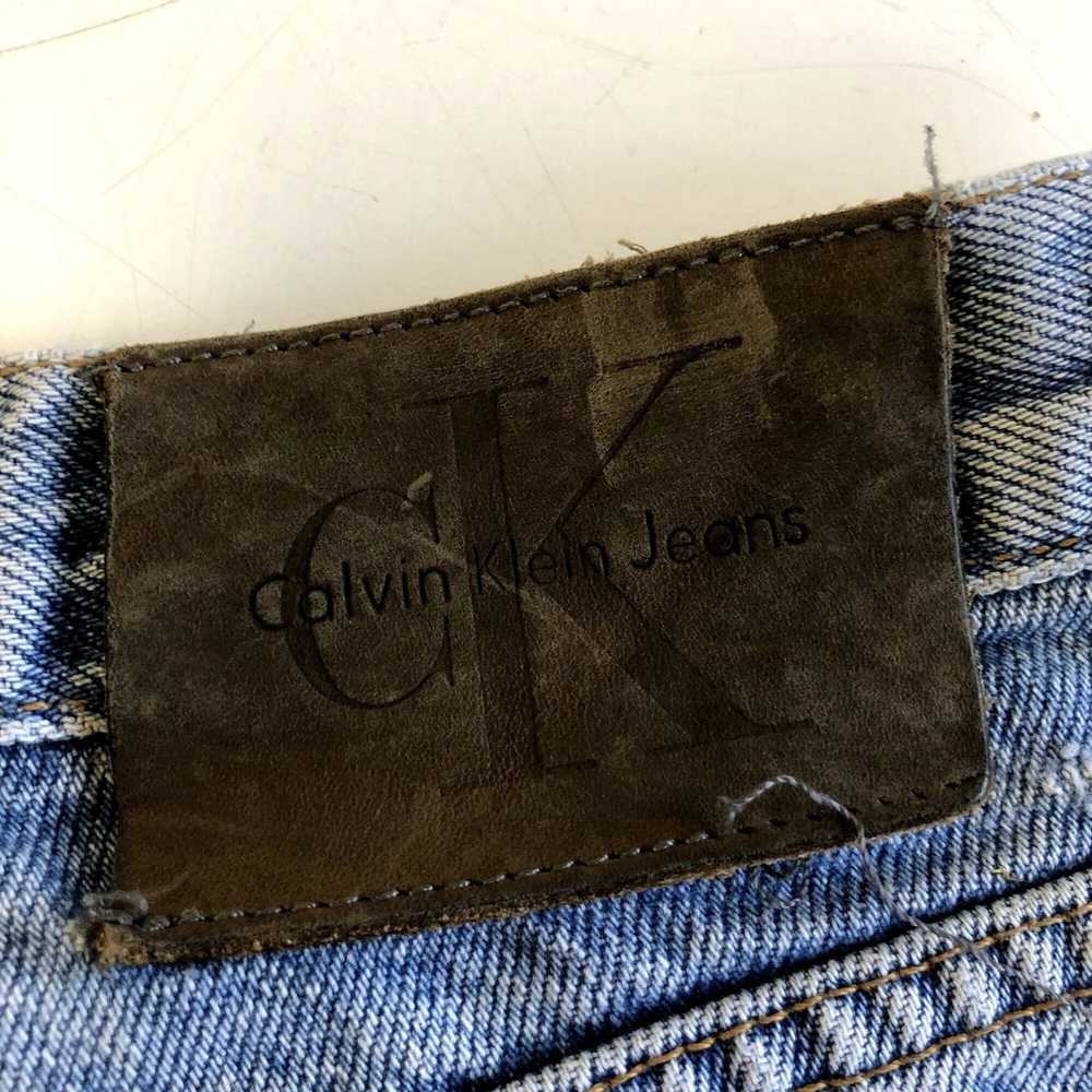 Calvin Klein 80's CK Calvin Klein DISTRESSED Deni… - image 5