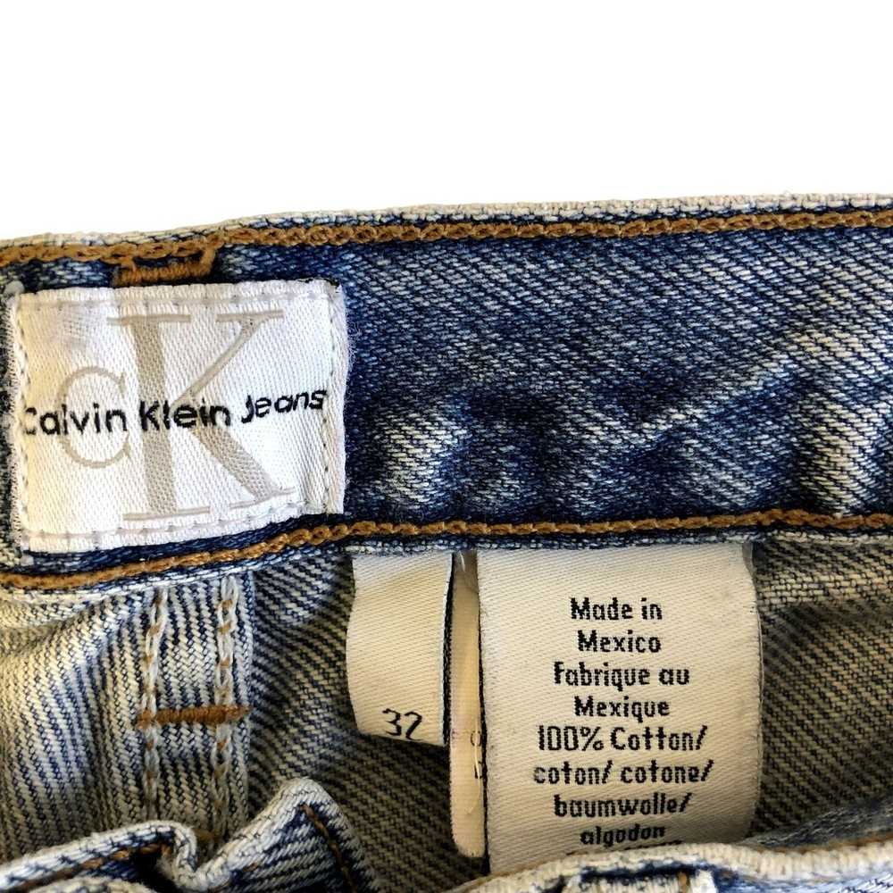 Calvin Klein 80's CK Calvin Klein DISTRESSED Deni… - image 6