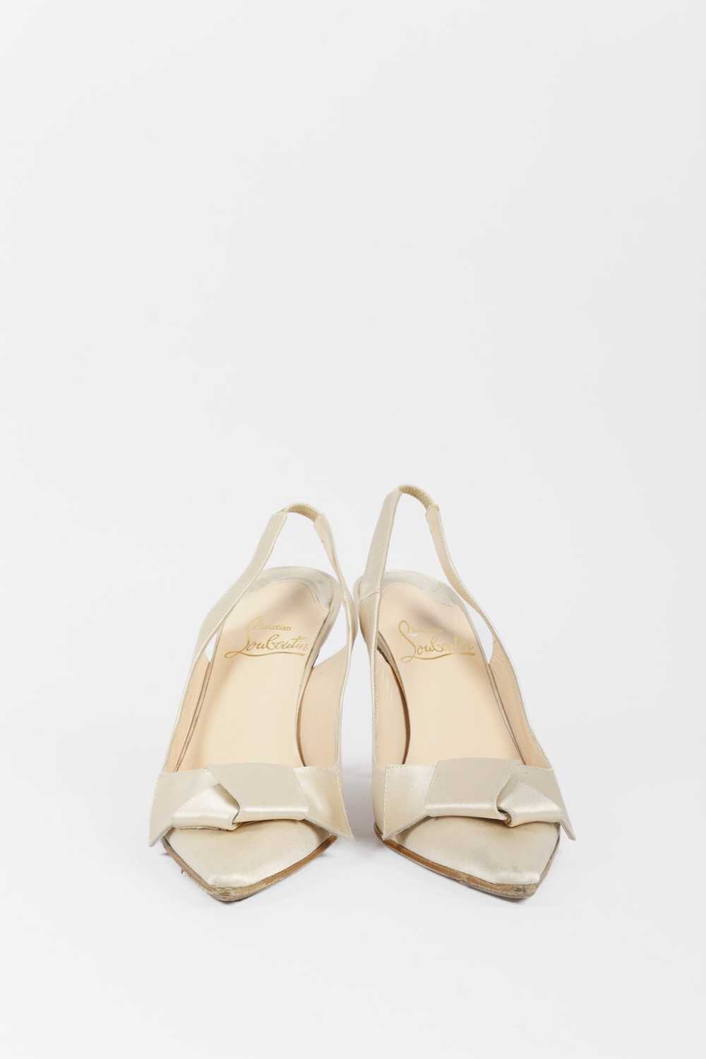 Christian Louboutin Christian Louboutin Beige Sat… - image 2