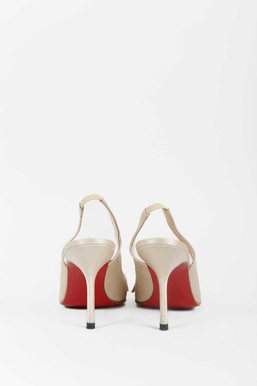 Christian Louboutin Christian Louboutin Beige Sat… - image 3