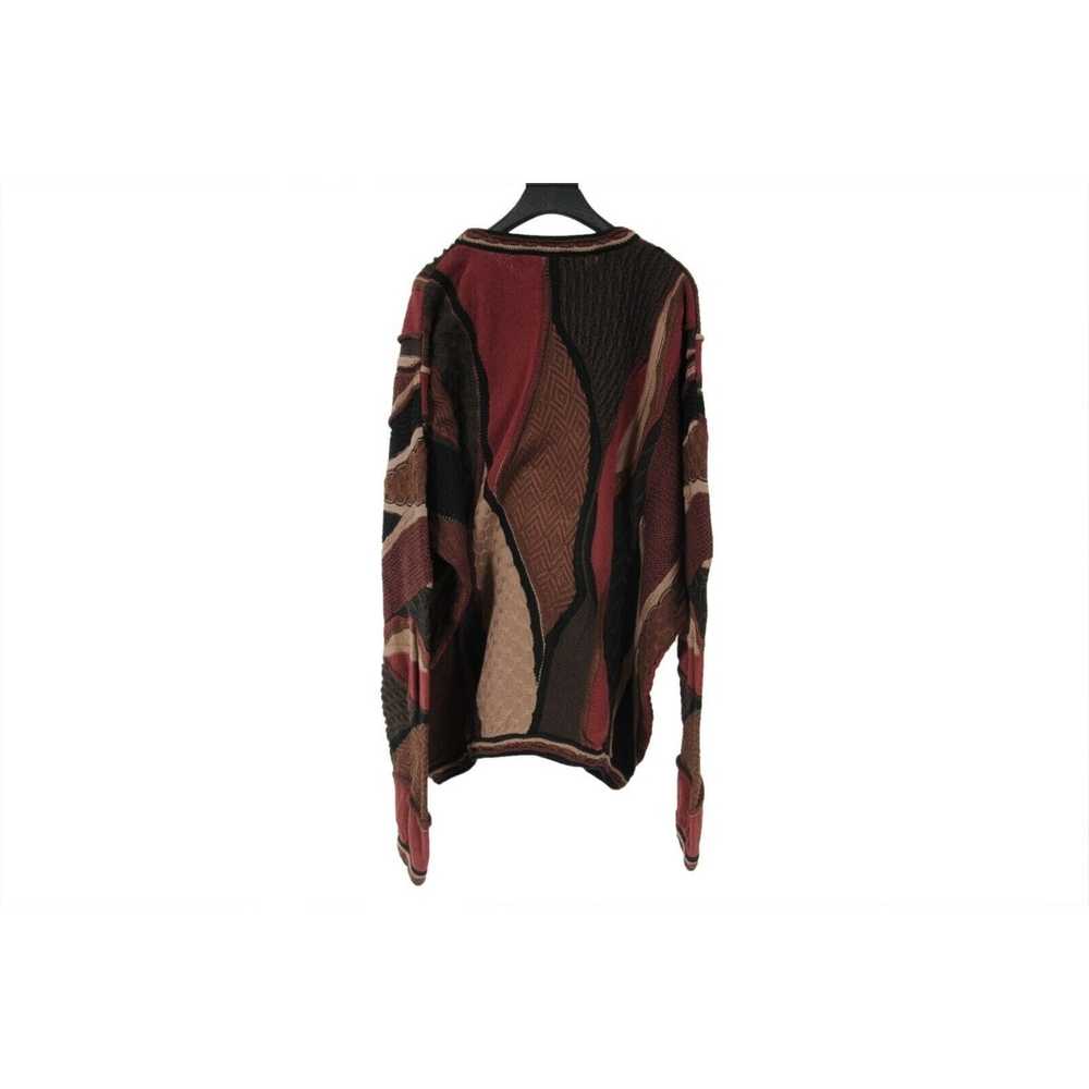 Tundra Canada Vintage Sweater Red Brown Cotton - image 8
