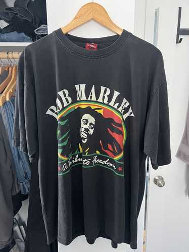 Vintage BOB MARLEY Che Guevara T-SHIRT Red 2 Sided Freedom Fighter Reggae  2XL 👀