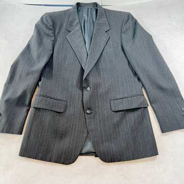 1 2-Piece Suit Guild-Hall Clothes Mens 42R Grey/B… - image 1