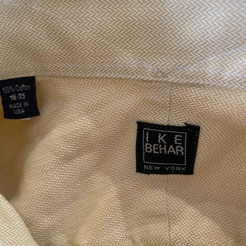 Ike Behar × Vintage Tonal Herringbone Button Down… - image 5
