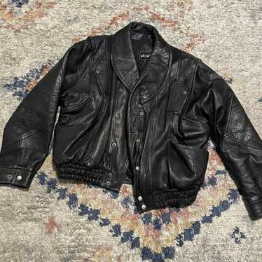 Vintage Black Leather Jacket - image 1
