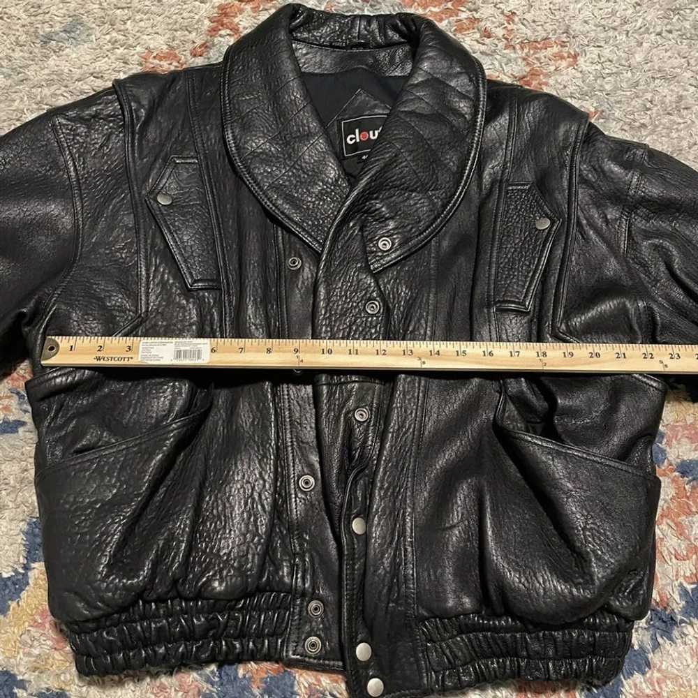 Vintage Black Leather Jacket - image 2