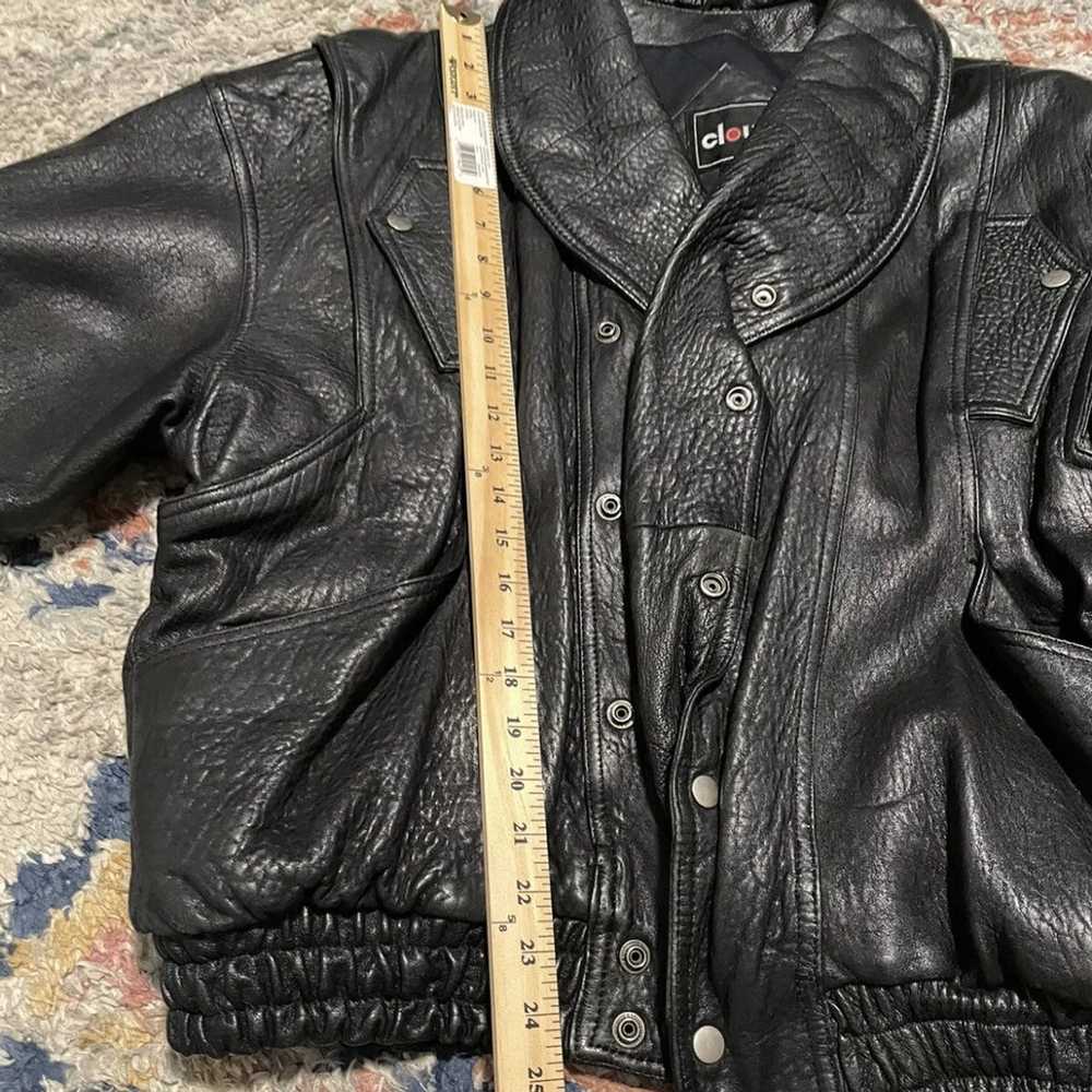 Vintage Black Leather Jacket - image 3