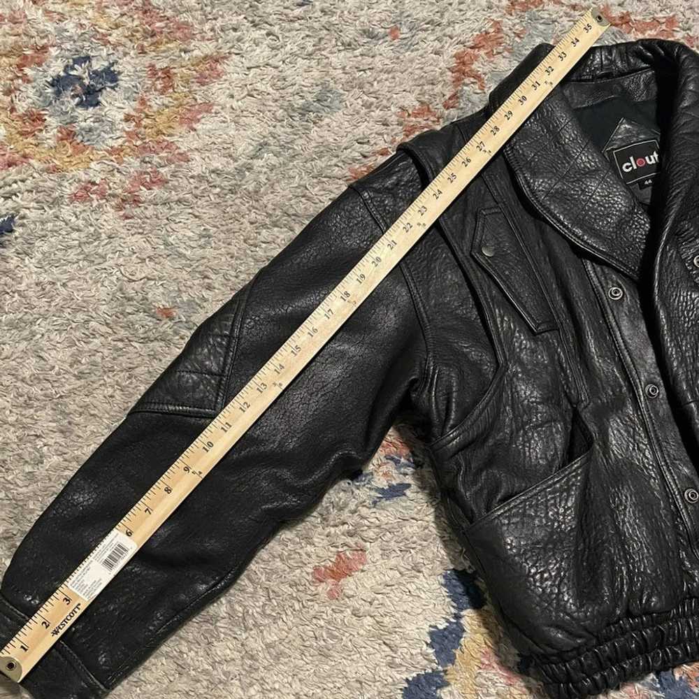 Vintage Black Leather Jacket - image 4