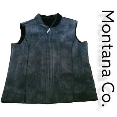 Other Montana Co. Soft Small Black Stitched Vest - image 1