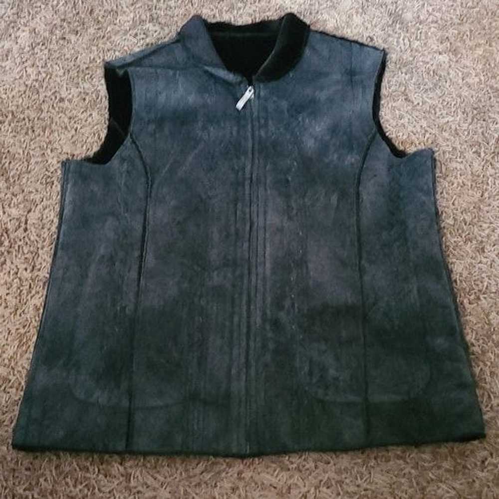 Other Montana Co. Soft Small Black Stitched Vest - image 2