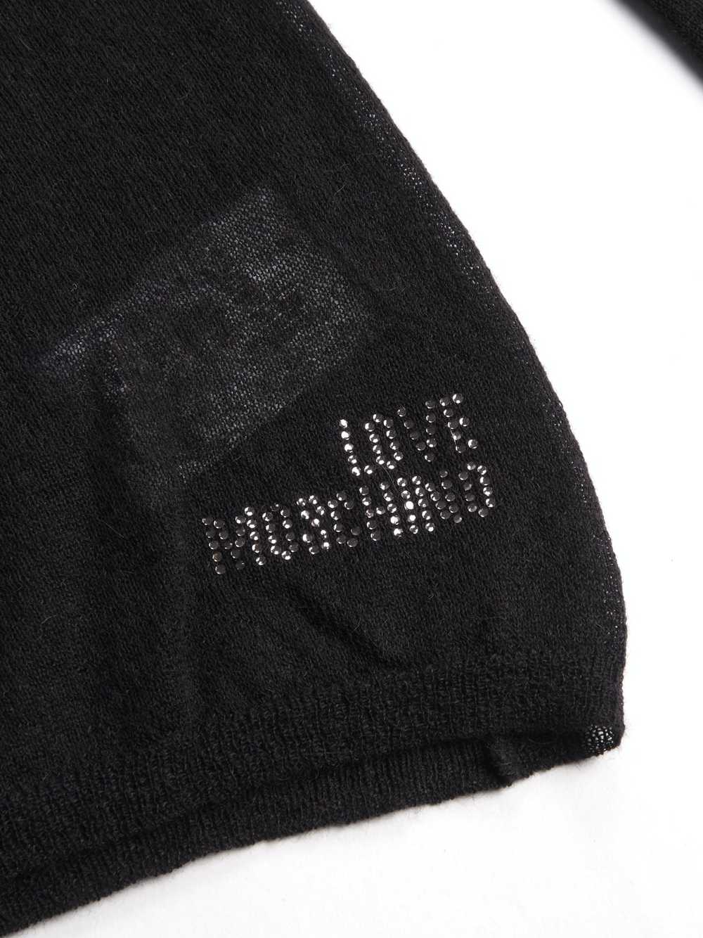 Luxury × Moschino Wmns Love Moschino V Neck Black… - image 6