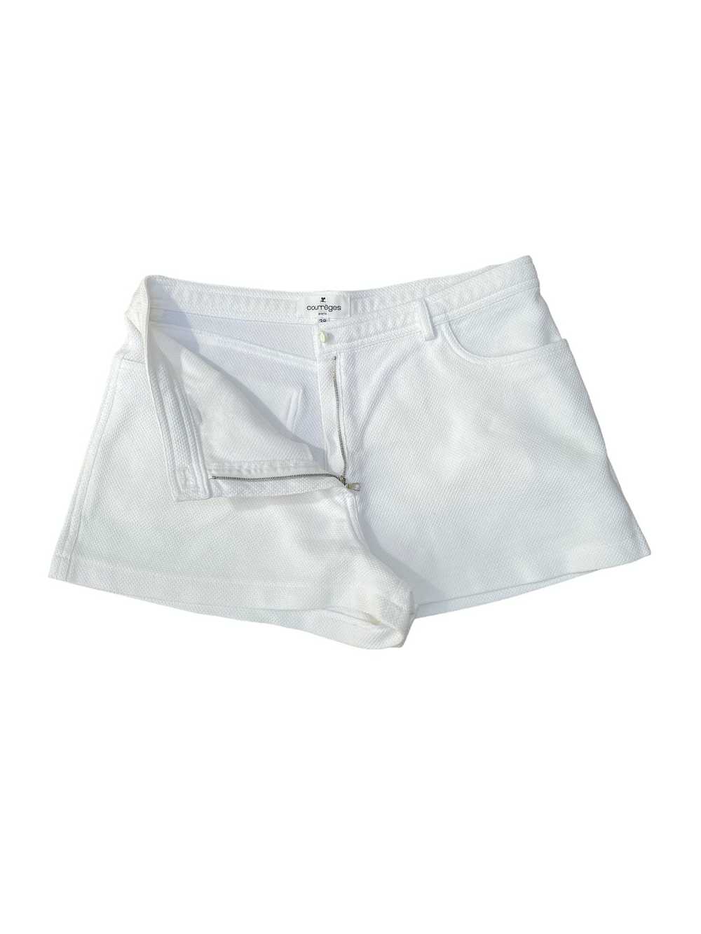 Courreges Vintage Heritage White Cotton Shorts - image 2