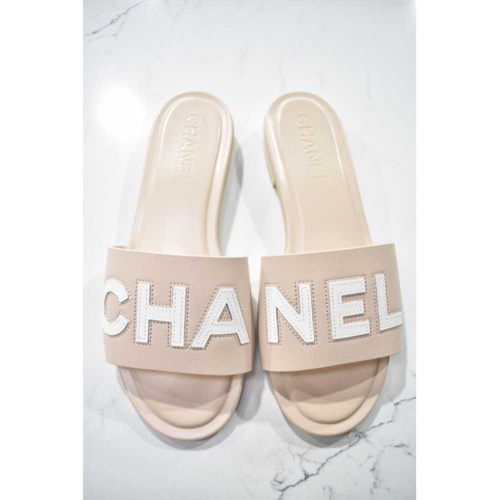 Chanel Leather sandal - image 10