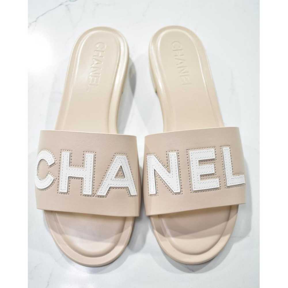 Chanel Leather sandal - image 9