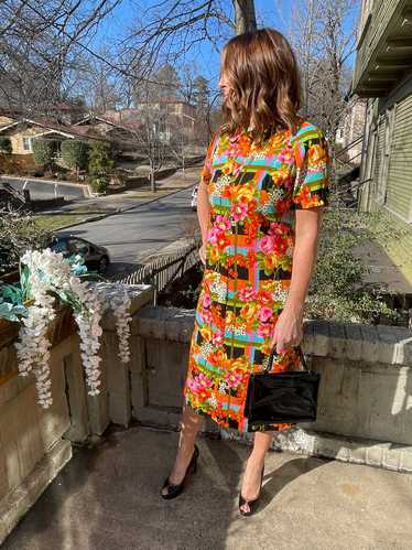 60s Bold Pattern Dress - image 1