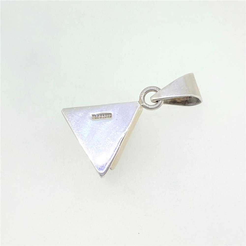 Mexican Sterling Silver Plata Modernist Triangle … - image 4